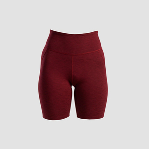 Shorts de sport Swift pour femme, taille haute, respirants, séchage rapide, extensibles dans 4 directions, en polyester/spandex/coton, personnalisables, antidérapants, coupe ajustée - Product Image 5