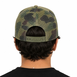 Unisex <b>Camo</b> Trucker <b>Cap</b> Premium Quality <b>Camo</b> Design Mesh Back Factory Adjustable Export Quality Custom Made <b>Camo</b> Trucker <b>Cap</b> - Product Image 2