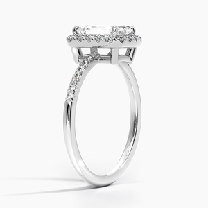 BOJ <b>Ring</b> 029 <b>Emerald</b> Cut 925 <b>Silver</b> Cambria Halo White Diamond <b>Ring</b> 2ct D Color VVS1 Moissanite GRA Certified Low Price <b>Ring</b> - Product Image 2