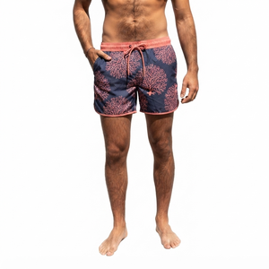 Custom Print Board Shorts <b>for</b> <b>Men</b> 100% Polyester Mid Waist Swim <b>Trunks</b> Elastic Waist Lining Swimming Shorts Swimwear Beach Short - Product Image 3