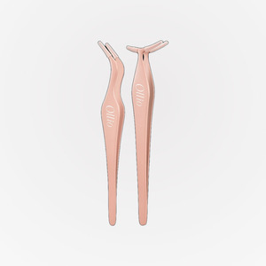 yelix <b>eyelash</b> <b>extension</b> Olio No-<b>Glue</b> <b>Eyelash</b> Tweezers L-Shaped <b>eyelash</b> <b>extensions</b> supplies - Product Image 3