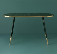 Table console moderne en métal plaqué or de qualité supérieure pour entrée, couloir, bureau - Durable, écologique, fabriqué en Inde