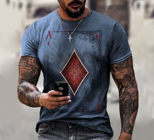 Camiseta Casual para Hombre, Estilo 2026, Cuello Redondo, Manga Corta, Diseño con Estampado Digital 3D, 100% Poliéster - Product Image 3