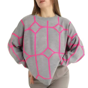 Sudadera Elegante para Mujer, Talla Grande, Lisa, con Hombros Caídos, Diseño Casual Lavado, con Logotipo Personalizado Bordado - Product Image 1