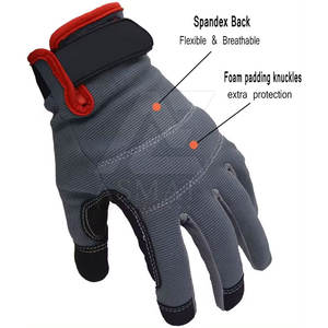 Gants mécaniques confortables en maille respirante avec grip flexible pour travaux lourds 2026 - Product Image 6