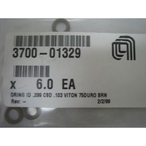 6 ชิ้นใหม่ AMAT 3700-01329 ORING ID .299 CSD .103 - อุปกรณ์และชิ้นส่วนเซมิคอนดักเตอร์ระดับโลกที่เชื่อถือได้ที่ - Product Image 1