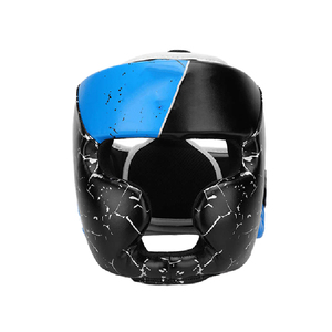 Premium Full Face Boxing Head Guard Safety Adjustable Training Riding Removable Face Bar Durable PU Leather Water Resistant - Product Image 2