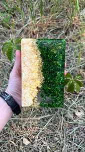 Emerald Forest <b>Resin</b> Jewelry Box Ring And Necklace Organizer <b>Resin</b> Jewelry Box Nature Theme Green Leaf Pattern <b>Resin</b> <b>Crafts</b> - Product Image 3