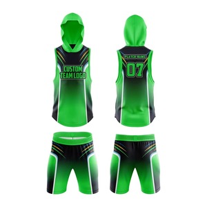Tenues de football 7v7 personnalisées sublimées à séchage rapide, ensemble maillot et short de sport d'équipe, uniforme athlétique respirant, vêtements de compression - Product Image 4