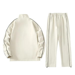 Ensemble de survêtement léger 2 pièces tendance pour homme Power Venture Enterprises, veste coupe-vent à capuche avec fermeture éclair intégrale, séchage rapide, athlétique - Product Image 3