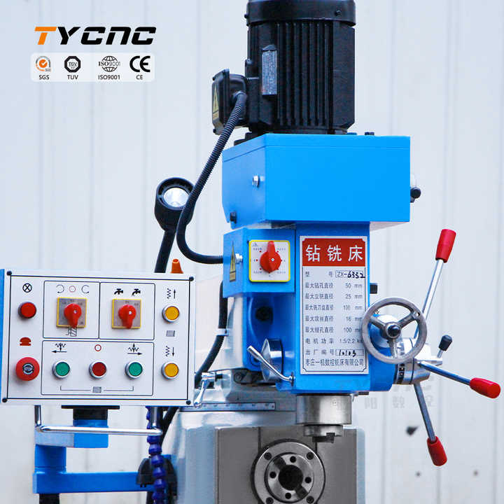 ZX6332 Vertical MT4 Spindle X-axis Y-axis Automatic Tool Feed