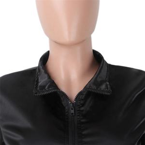 Survêtement décontracté pour femmes, 2 pièces, haut et pantalon, en Satin, à rayures latérales, Patchwork, fermeture éclair, sweat-shirt, tenue de Fitness, collection 2020 - Product Image 2