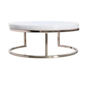 Support à Desserts Rond en Marbre Blanc Élégant pour Célébrations, Mariages, Fêtes - Product Image 3