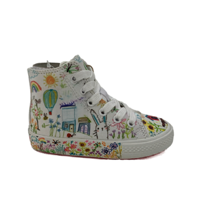 N57900 - Chaussures fabriquées au Vietnam - Chaussures vulcanisées - Confortables et durables - Chaussures mi-hautes pour enfants - Style streetwear tendance pour le marché d'exportation - Product Image 1