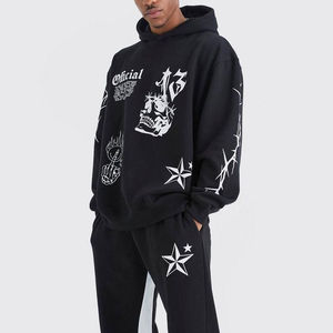 Premium Quality Men's Winter <b>Tracksuit</b> 100% Cotton Heavyweight Hooded Casual Loose Fit Breathable Eco-Friendly Sustainable - Product Image 6