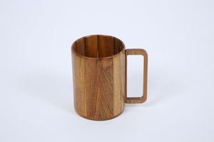 Mug en bois nordique artisanal avec poignée, écologique, réutilisable, vaisselle pour la maison, provenant de l'Uttar Pradesh, Abdul Royal World Export - Product Image 2