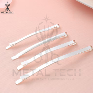 Meilleures ventes de pinces à cheveux en métal or, noir et argent, personnalisées et professionnelles pour la coiffure en salon - Product Image 5