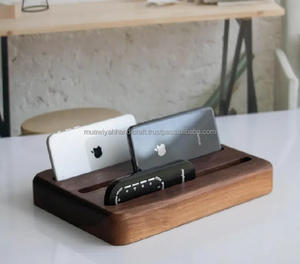 Caddy de control remoto de madera de tres niveles de la mejor calidad para mesa - Product Image 4