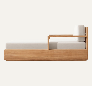 Amangiri - Cojines Modernos Minimalistas Ecológicos y Duraderos de Madera Maciza de Caoba para Tumbonas de Exterior, para Piscina, Resort o Jardín - Product Image 2