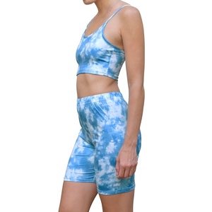Ensemble de yoga sans manches pour femme, respirant et à séchage rapide, avec brassière de sport et short cycliste, idéal pour l'entraînement et le fitness - Product Image 4