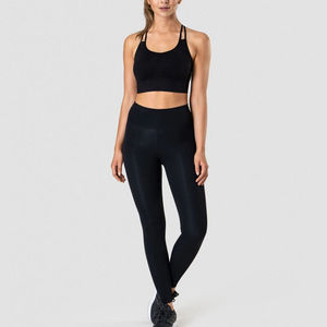 Women's 2 Piece Yoga <b>Set</b> Racerback Bra High Waist Leggings Seamless Solid Color Breathable Gym Wear Yoga <b>sets</b> - Product Image 1