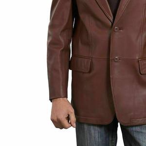 Blazer en cuir pour homme de qualité supérieure, entièrement personnalisable, anti-plis, tendance et très demandé, par un fabricant de renom - Product Image 4