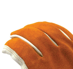 Guantes de Seguridad Tripolímer HOLY SIGNS INTERNATIONAL, Blancos con Naranja en la Palma, Texturizados, Antideslizantes, Resistentes a la Abrasión, Puño Recto - Product Image 4