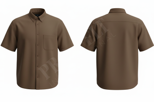 Camisas de Vestir para Hombre, Manga Corta, Cierre de Botones, Estilo Casual para Oficina, Corte Slim Fit, Verano, Fabricación Personalizada al por Mayor, Pro Felt - Product Image 3