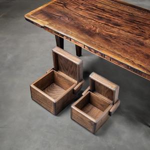 Caja de Almacenamiento Multifuncional de Madera Maciza Hecha a Mano, Ecológica, Tamaño Ajustable, Organizador Rústico para Cocina, Escritorio, Té y Café - Product Image 1