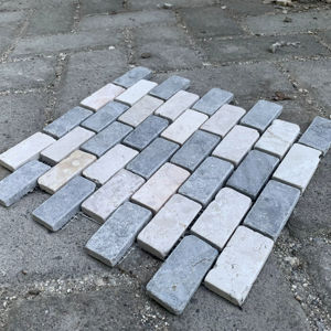 Andésite rectangulaire et marbre crème - Product Image 1