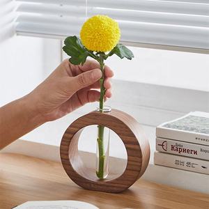 Vase de table en bois écologique fait main Art Déco - Créations Lavie Décoration d'intérieur - Product Image 4
