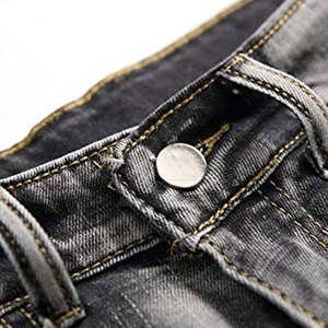 Trendy <b>Men</b> Distressed <b>Jeans</b> Shorts Stretch Cotton Ripped Casual Fit Short For Daily Wear Summer And Outdoor Activities - Product Image 5