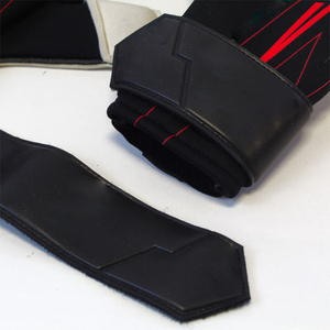 Gants de gardien de but en promotion, couleur noir et blanc, en cuir PU, avec design et taille personnalisés. - Product Image 4