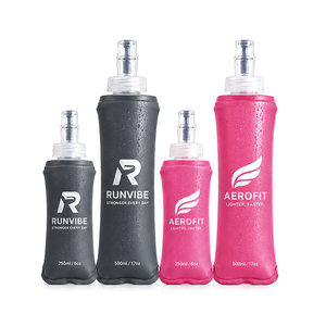 Bouteille d'eau souple en TPU de 500 ml avec logo personnalisé, gourde de sport pliable pour la course à pied - Product Image 2