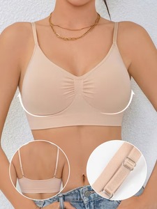 เสื้อชั้นในออกกำลังกายแบบ Low Impact สำหรับผู้หญิง สายปรับได้ บางเบา กระชับทรง ไร้ตะเข็บ ยืดหยุ่นได้ดี เหมาะสำหรับออกกำลังกาย - Product Image 6