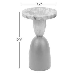 Mesa Auxiliar Escultural con Base Elevada y Tapa Redonda, Silueta Cónica Elegante y Diseño Contemporáneo Audaz para Bares - Product Image 5