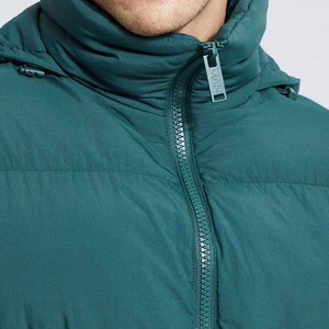 Veste matelassée à capuche pour homme, réversible, respirante, coupe-vent, épaisse, pour l'hiver, coupe ample, vert forêt - Product Image 5