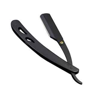 Wholesale Professional Vintage Stainless Steel Beard Cutting Shaving <b>Razor</b> Custom Barber Single Edge Throat <b>Razor</b> Wood Handle - Product Image 6