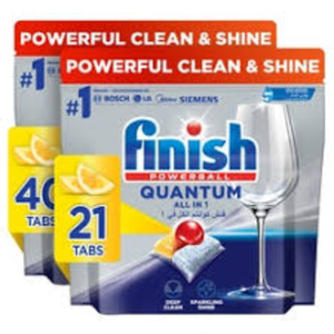 Tablettes lave-vaisselle Finish Quantum Lemon 21 unités – Détergent tout-en-un pour lave-vaisselle – Vente en gros - Product Image 5