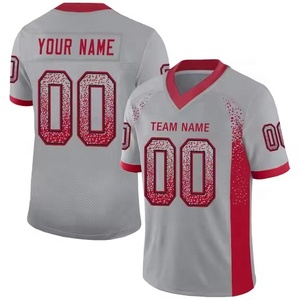 Camisetas de Fútbol Americano de Manga Corta con Logotipo Personalizado, Nuevo Diseño, Sublimación de Primera Calidad, Camiseta de Fútbol Juvenil - Product Image 4