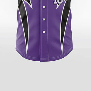 Camiseta de Béisbol de Buena Calidad con Logotipo Bordado Personalizado, Mangas Cortas, Secado Rápido, Color Liso, Servicio OEM Personalizado - Product Image 5