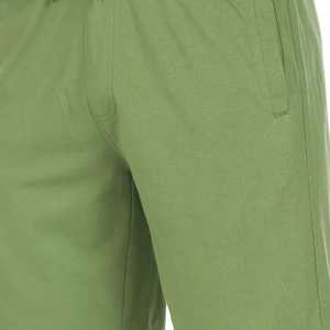 Pantalones Cortos Bermuda de Algodón Verde Sólido para Hombre con Cintura Ajustable, Estilo Casual, Tejido Transpirable, Corte de Tiro Medio, Precio Económico. - Product Image 3