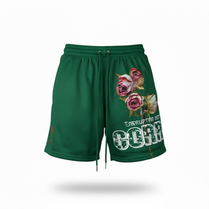 New Summer Arrival Men's Eco-Friendly Breathable Quick Dry Mesh Shorts with Double <b>Layer</b> Liner for Basketball - Product Image 2