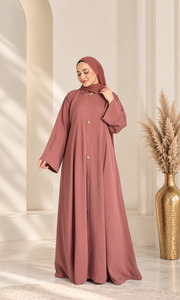 Women Navy Blue Long Sleeve Ankle Length Beaded Turkish V Neck Modest <b>Abaya</b> <b>Dress</b> Polyester Loose Fit Daily Wear Middle East - Product Image 5