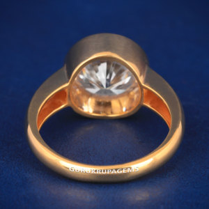 Anillo solitario único con diamante de corte redondo, chapado en oro, plata de ley 925, diamante moissanita, anillo de aspecto premium, anillo de la mejor calidad. - Product Image 4