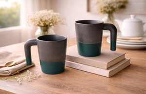 Ceramic Coffee Mug Matte Finish Solid Color Minimalist Design Home Use - Product Image 5