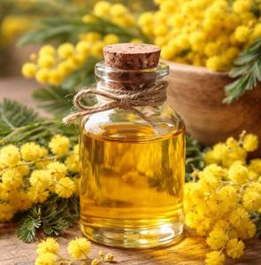 Aceite Esencial de Mimosa al por Mayor, OEM, 100% Natural, Aceite Esencial de Acacia para Spa, Perfumería, Fabricación de Jabones y Cuidado Personal - Product Image 1