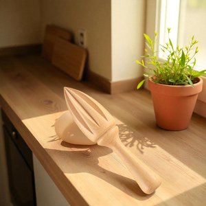 Hand press lemon juicer wooden citrus squeezer long lasting use cheap price wood orange <b>reamer</b> - Product Image 2