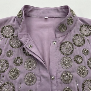 Conjunto de Abaya Larga Casual y Elegante de Verano con Frente Abierto para Eventos Especiales, Vestido Musulmán Modesto para Mujeres con Adornos de Cuentas - Product Image 4