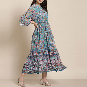 Vestido Estampado para Mujer, Ropa Casual Elegante para Damas, Vestido con Patrón Estampado, Tela Suave y Cómoda, Vestido Largo y Elegante - Product Image 3